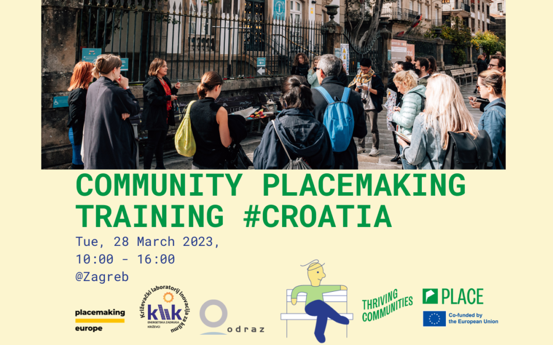 Otvorene prijave za intenzivni jednodnevni trening ‘Community Placemaking’