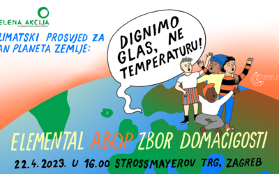 Ove subote dođite na klimatski prosvjed za Dan planeta Zemlje