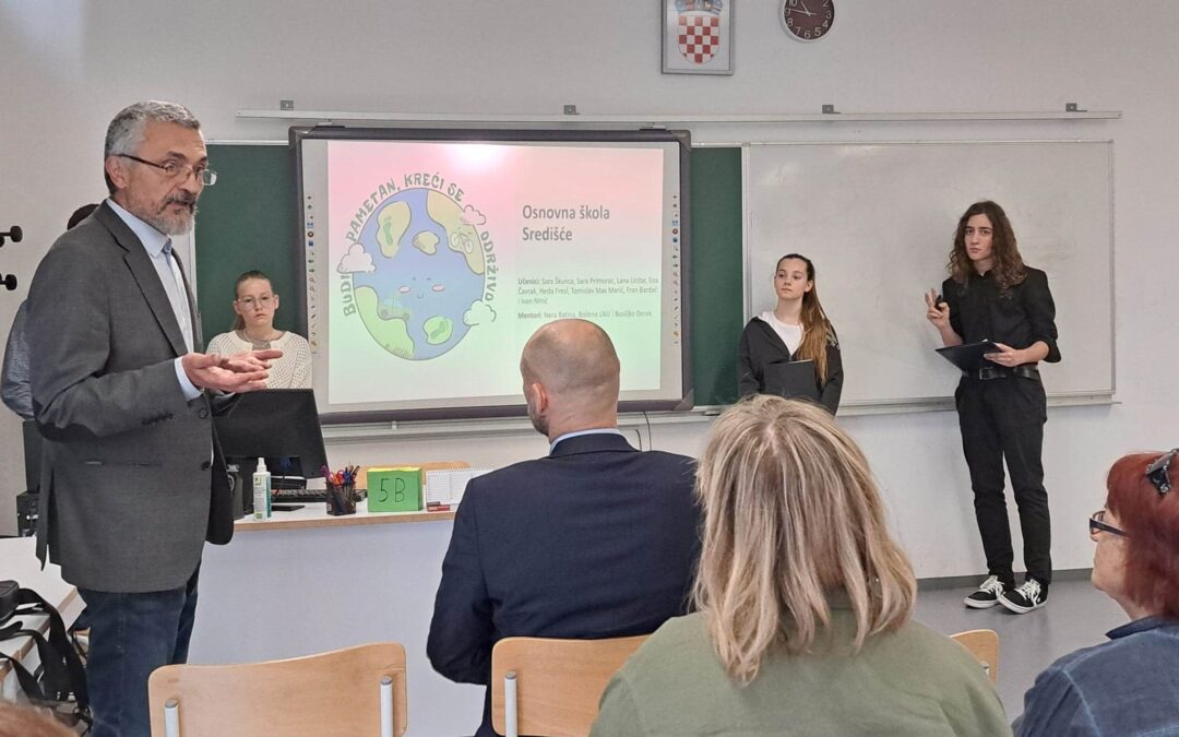 Zagrebačka Osnovna škola Središće prezentirala projekta „Budi pametan, kreći se održivo!“