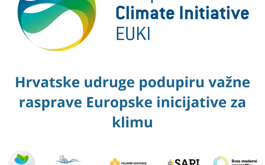 Hrvatske udruge podupiru važne rasprave Europske inicijative za klimu