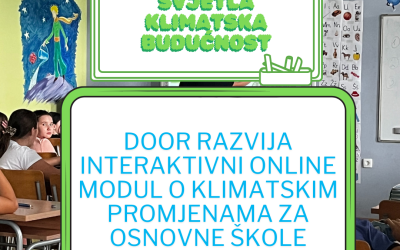 DOOR razvija interaktivni online modul o klimatskim promjenama za osnovne škole