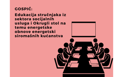 LIFE ReHABITA: Edukacija stručnjaka iz sektora socijalnih usluga i okrugli stol na temu energetske obnove energetski siromašnih kućanstva  