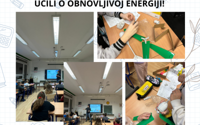 Mali inženjeri budućnosti – učenici sastavljali vjetroturbine i učili o obnovljivoj energiji!