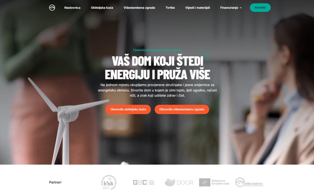 Dostupna digitalna platforma Energetska obnova doma
